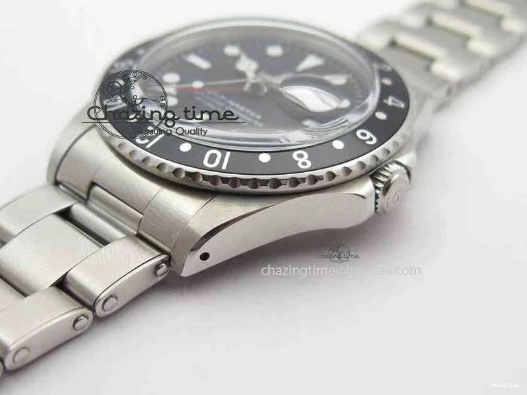 MiroTime 0115 RelaxedFit GMT-Master Vintage 1675 SS BP Best Edition Black Bezel White Markers A 3750